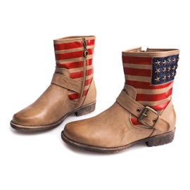 Tople čizme Jodhpur čizme Y350 Bež 2