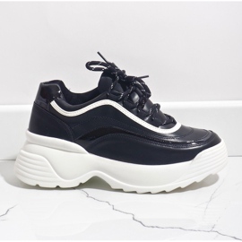 Crne sportske tenisice od eko kože 7918-Y crna 2