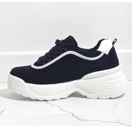 Crne sportske tenisice od eko kože 7917-Y crno 2