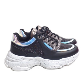 Crne sportske tenisice s HL-08 crno 1