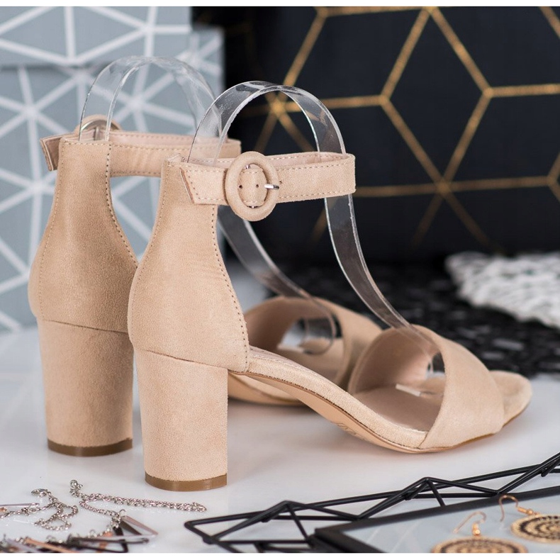 Evento Klasične sandale na visoku petu smeđa 1