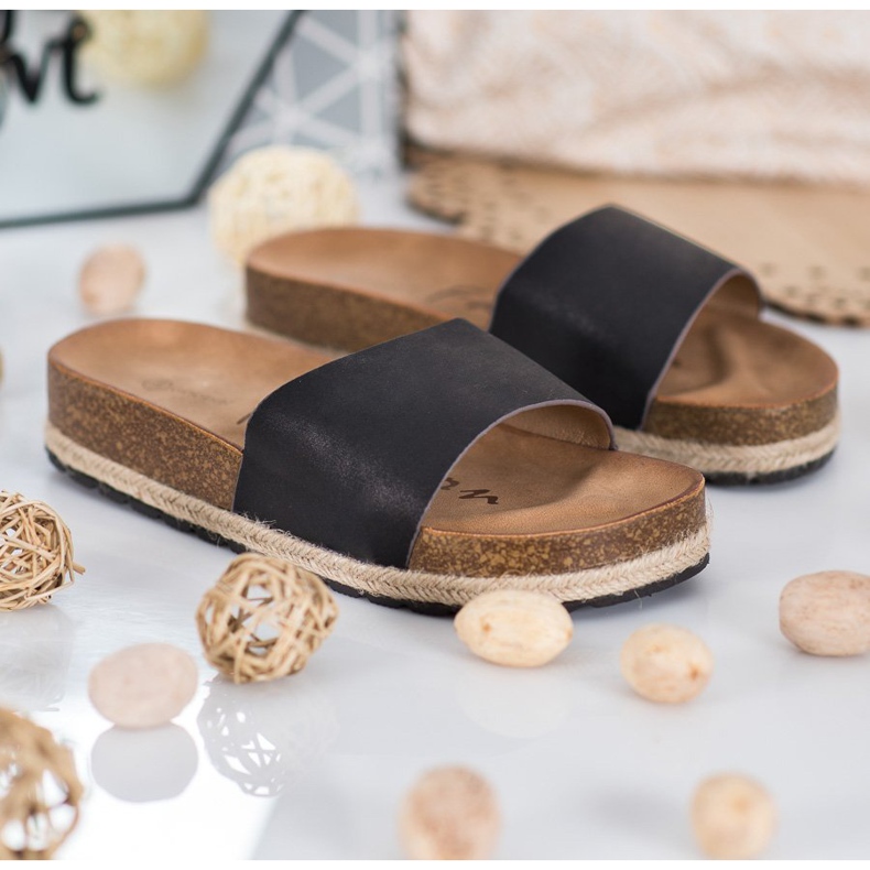 Goodin Modne crne papuče crna 2