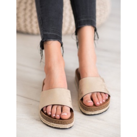 Goodin Modne zlatne papuče zlatna 2