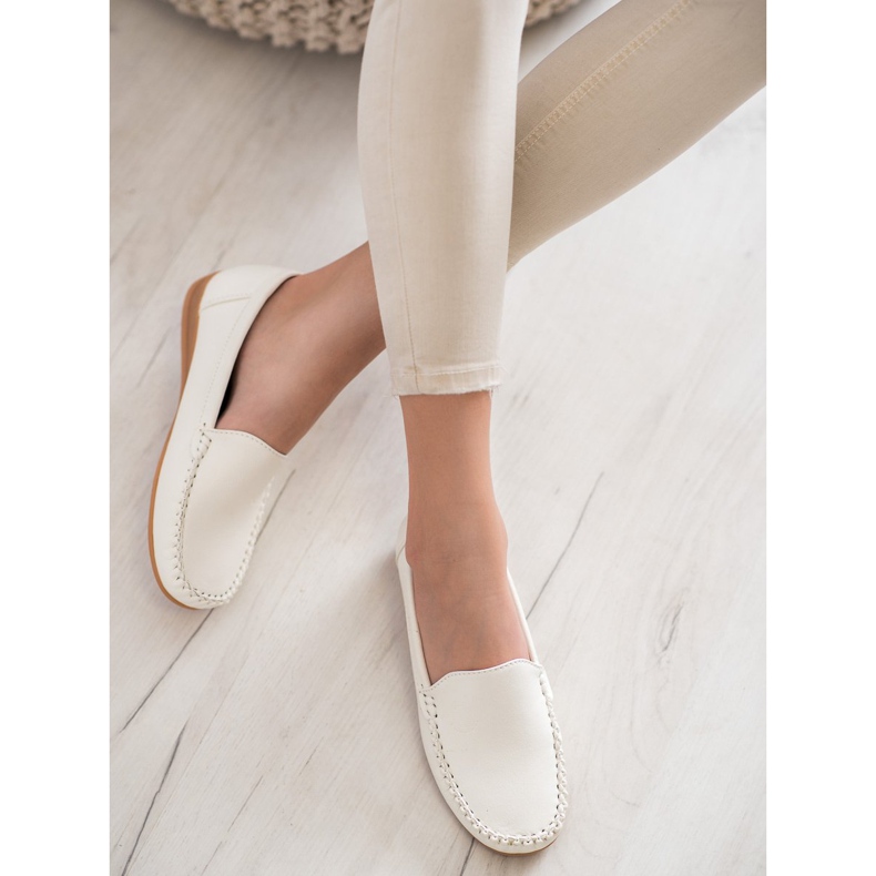 Primavera Loaferi od eko kože bijela 1
