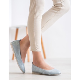 Sergio Leone Tekstilne balerinke sa sjajem plava 1