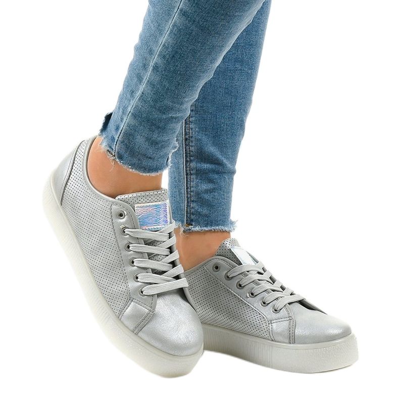 Ženske tenisice sive puzavice F-2969 siva 1