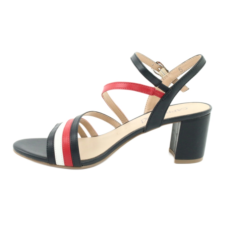 Caprice sandale ženske cipele 28304 bijela crvena tamnoplava 2