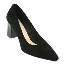 Antilop cipele na visoku petu Sergio Leone PB403 crne crno 1