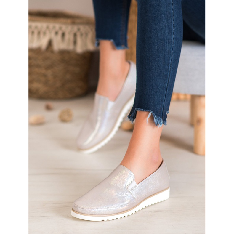 Sergio Leone Zlatne klizaljke na cipelama smeđa žuta boja 2