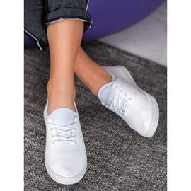 SHELOVET Lagane tenisice s eko kožom bijela 2