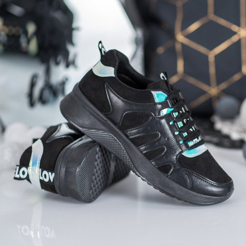 SHELOVET Volite crne tenisice crna 2