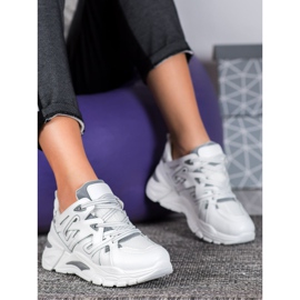 Small Swan Pohodlné tenisice iz Eco Kůže siva 1