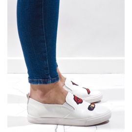 Bijele tenisice s printom G1202A-2 bijela 2