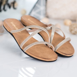 Sergio Leone Elegantne papuče žuta boja 2