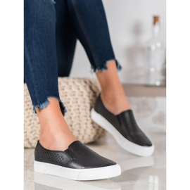 J. Star Ažurne tenisice na platformi crna 2