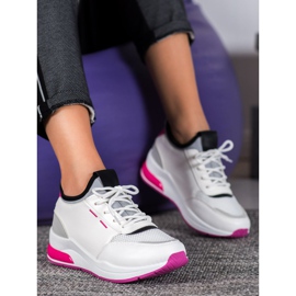 SHELOVET Vezane cipele od eko kože bijela 2