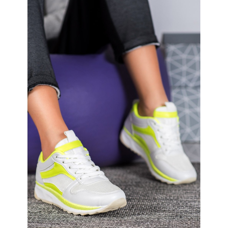 SHELOVET Vezane bijele cipele bijela 2