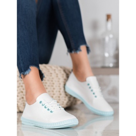 SHELOVET Lagane ažurne tenisice bijela 2