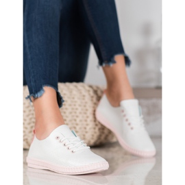 SHELOVET Lagane ažurne tenisice bijela 1