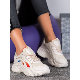 SHELOVET Elegantne bež tenisice 1