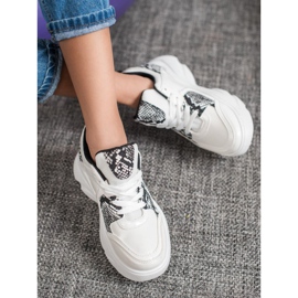 Weide Modne tenisice od eko kože bijela 1