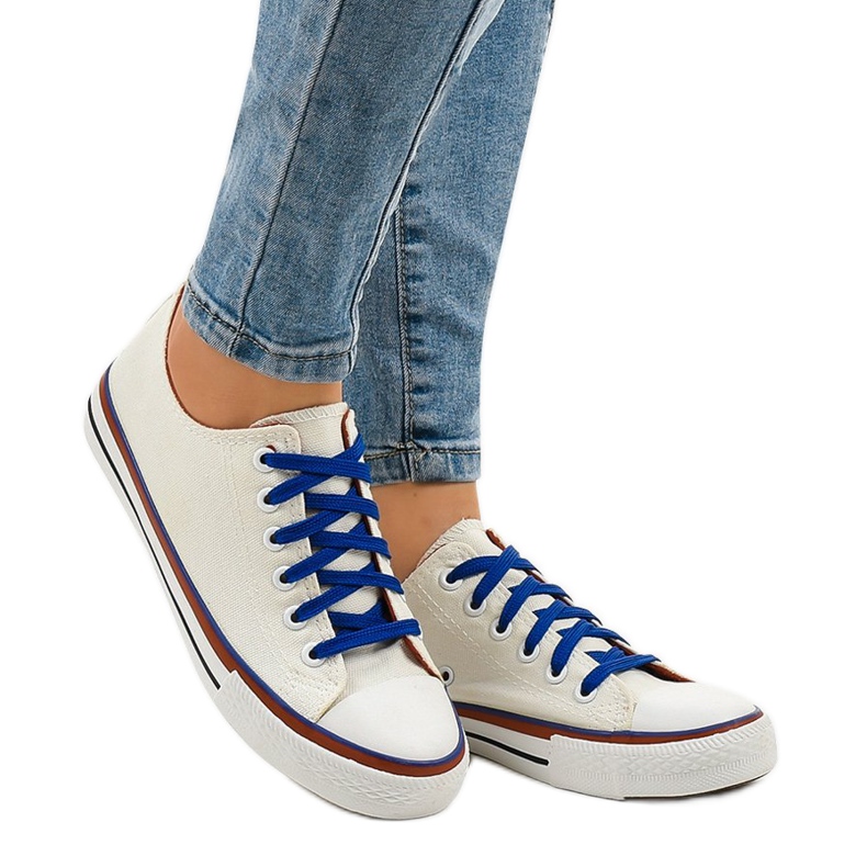 Klasične bijele niske tenisice W03 bijela 1