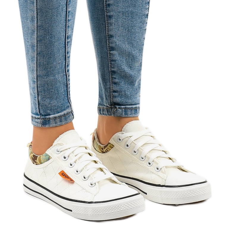 Klasične bijele tenisice W11 bijela 1