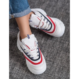 Weide Modne cipele na platformi bijela 2