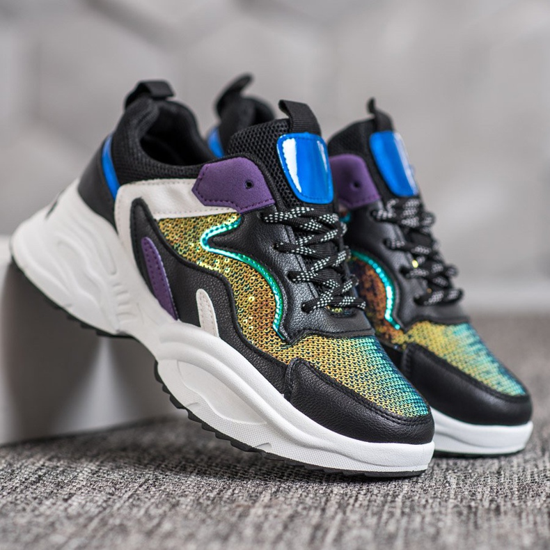 Weide Modne tenisice sa šljokicama raznobojna 1