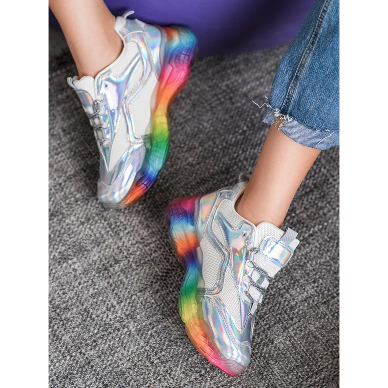 Weide Tenisice sa šarenim potplatom siva raznobojna 1