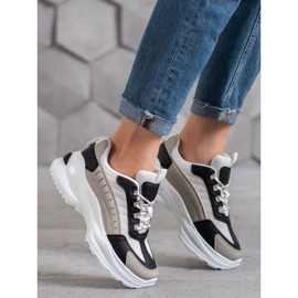 SHELOVET Modne cipele na platformi raznobojna 2