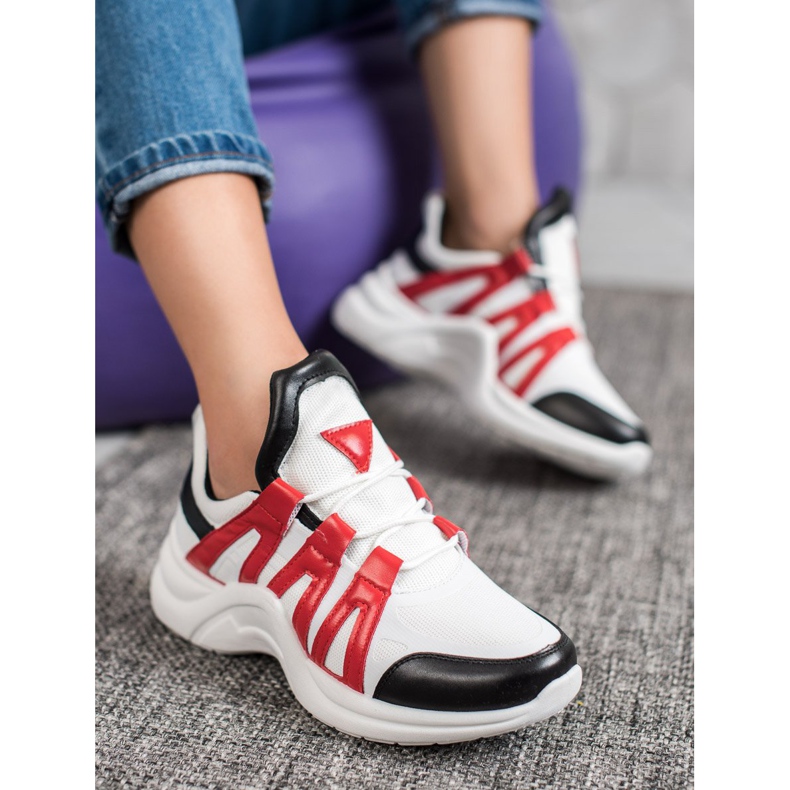 SHELOVET Udobne modne tenisice bijela višebojan 1