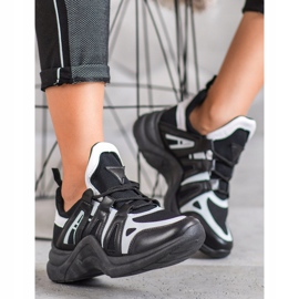 SHELOVET Udobne modne tenisice bijela crna 2