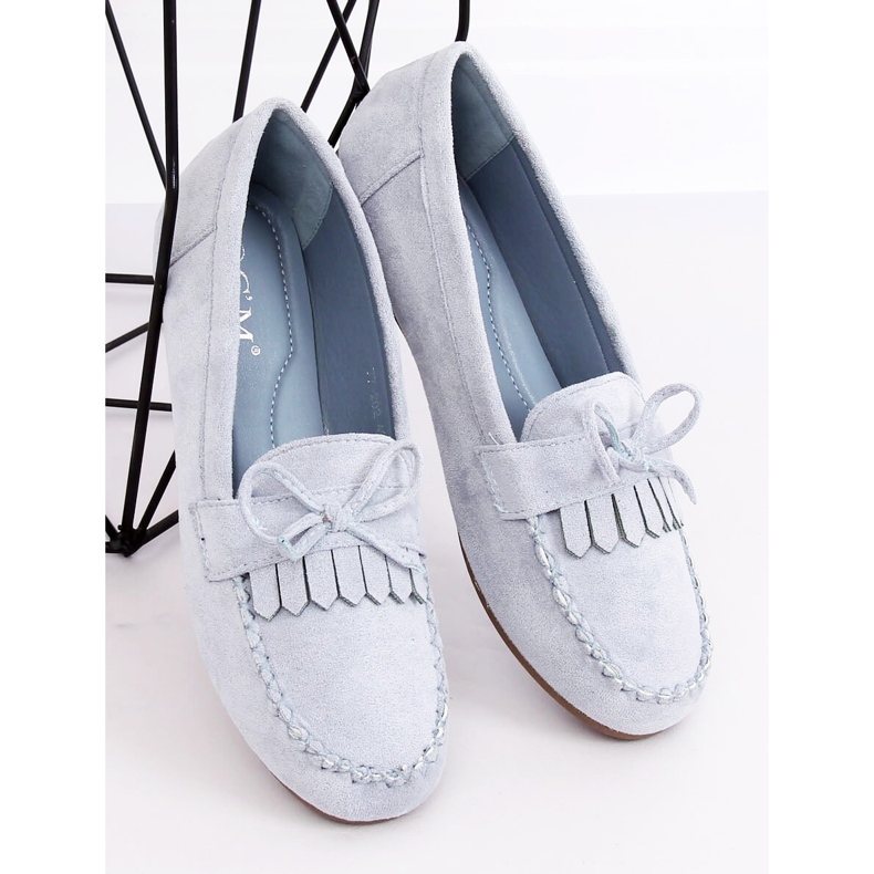 Ženske klasične plave mokasine 77-202 Plave plava 1