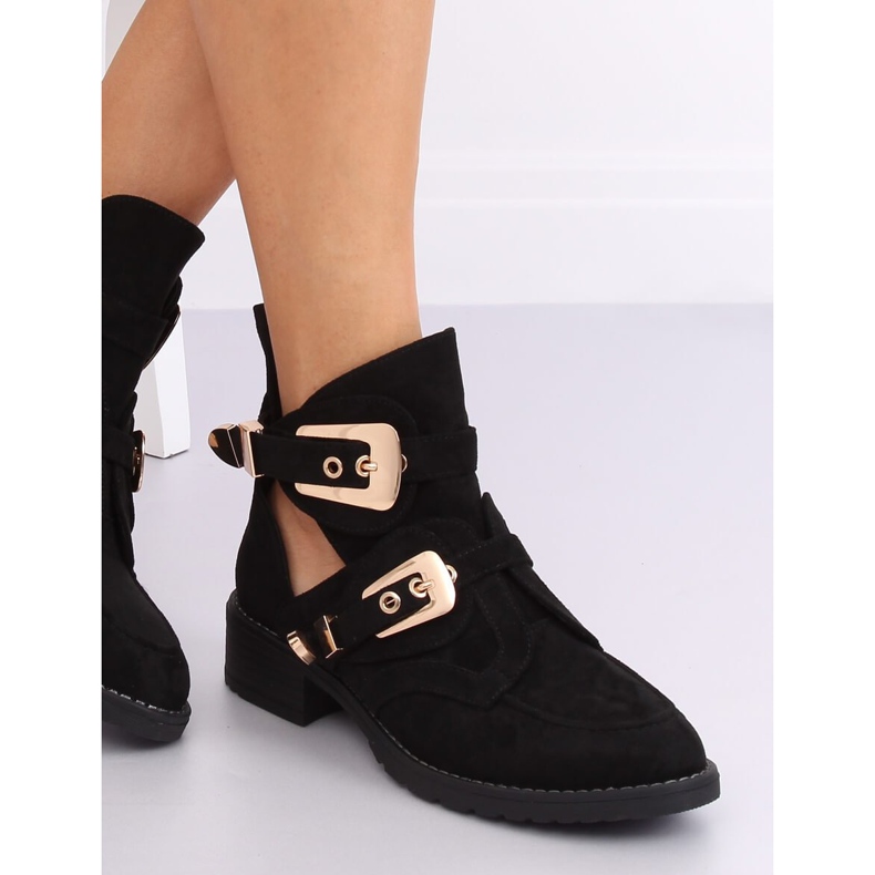 Crne izrezane čizme ZE01P Crne crna 2