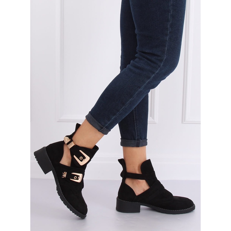 Crne izrezane čizme ZE01P Crne crna 1