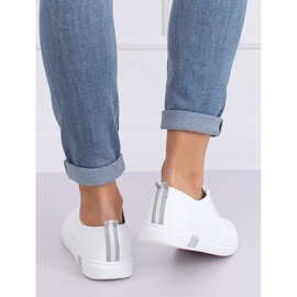 Bijele i sive tenisice na vezanje BB77 Grey bijela siva 2