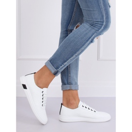 Crno-bijele tenisice na vezanje BB77 Crne bijela crna 2