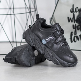 Bella Paris Crne tenisice na vezanje crna 1