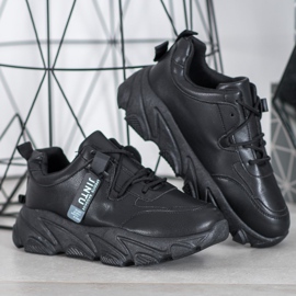 Bella Paris Crne tenisice na vezanje crno 2