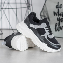 SHELOVET Klasične crne tenisice crno 1