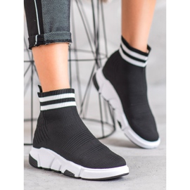 SHELOVET Klizne cipele s naramenicama crno 1