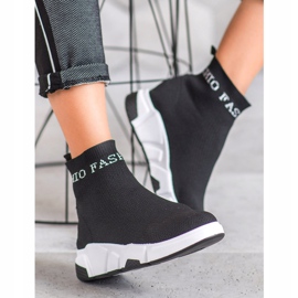 SHELOVET Modne cipele na štipanje crno 2