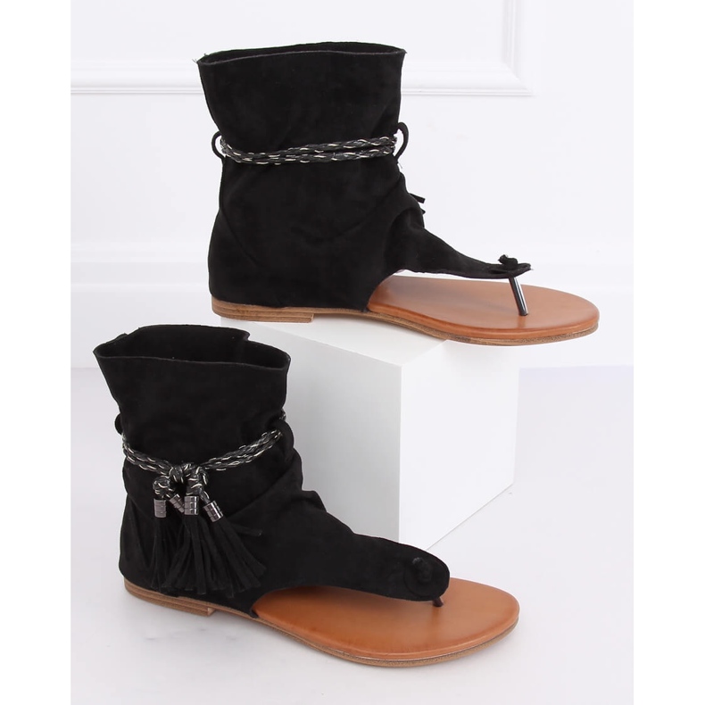 Crna SL1011 Crne japanke s gornjim dijelom crno 1