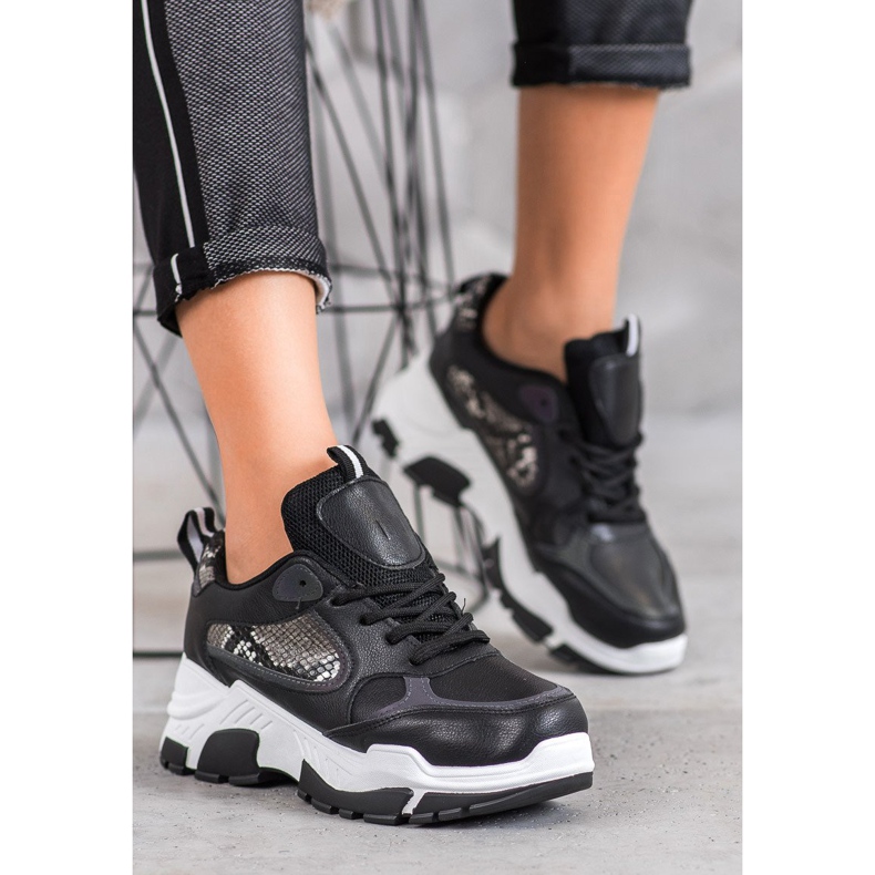 Bella Paris Tenisice od eko kože crno raznobojna 1