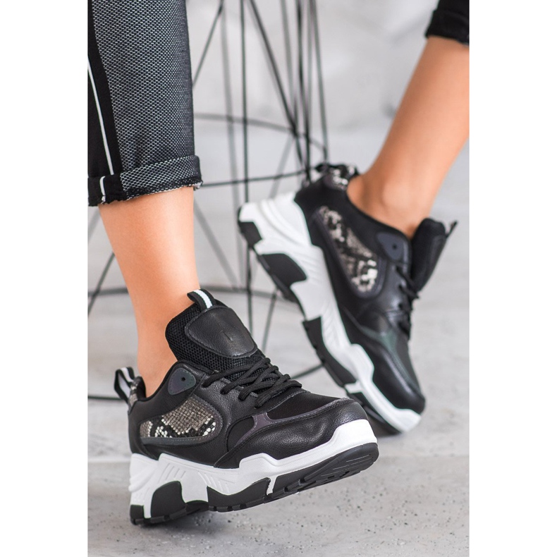 Bella Paris Tenisice od eko kože crna višebojan 2