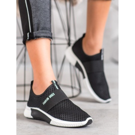 SHELOVET Klizne modne cipele crna 1