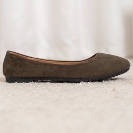 Diamantique Klasične balerine od antilopa višebojan zelena 1