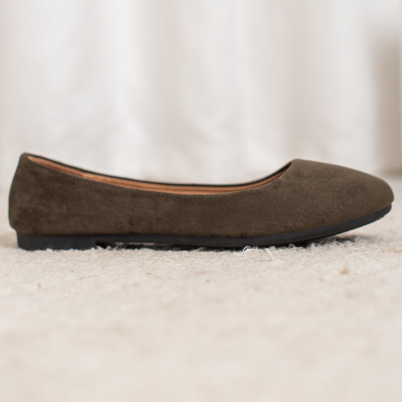 Diamantique Klasične balerine od antilopa višebojan zelena 1