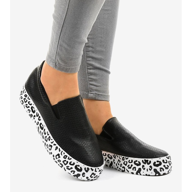 Crne WNH-3 tenisice na klizanje crna 2